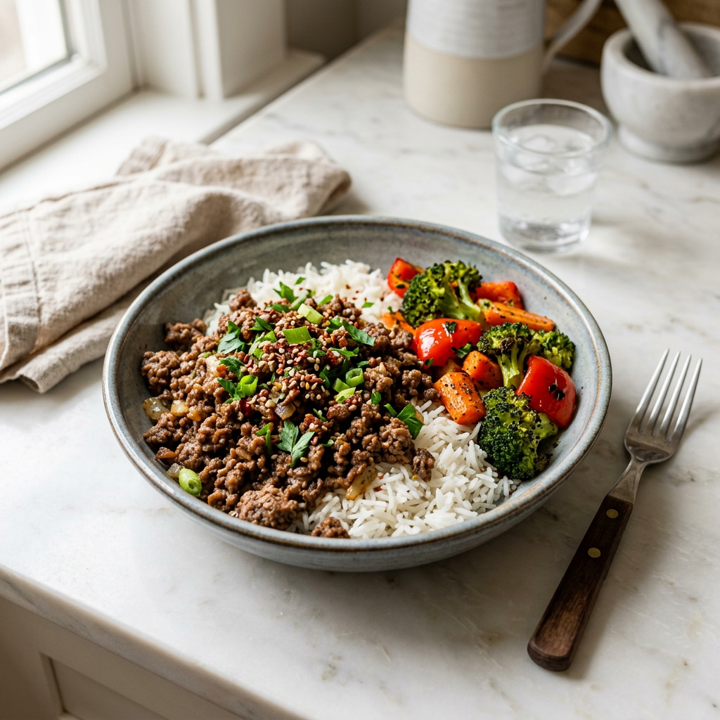 Ground Beef Bowl